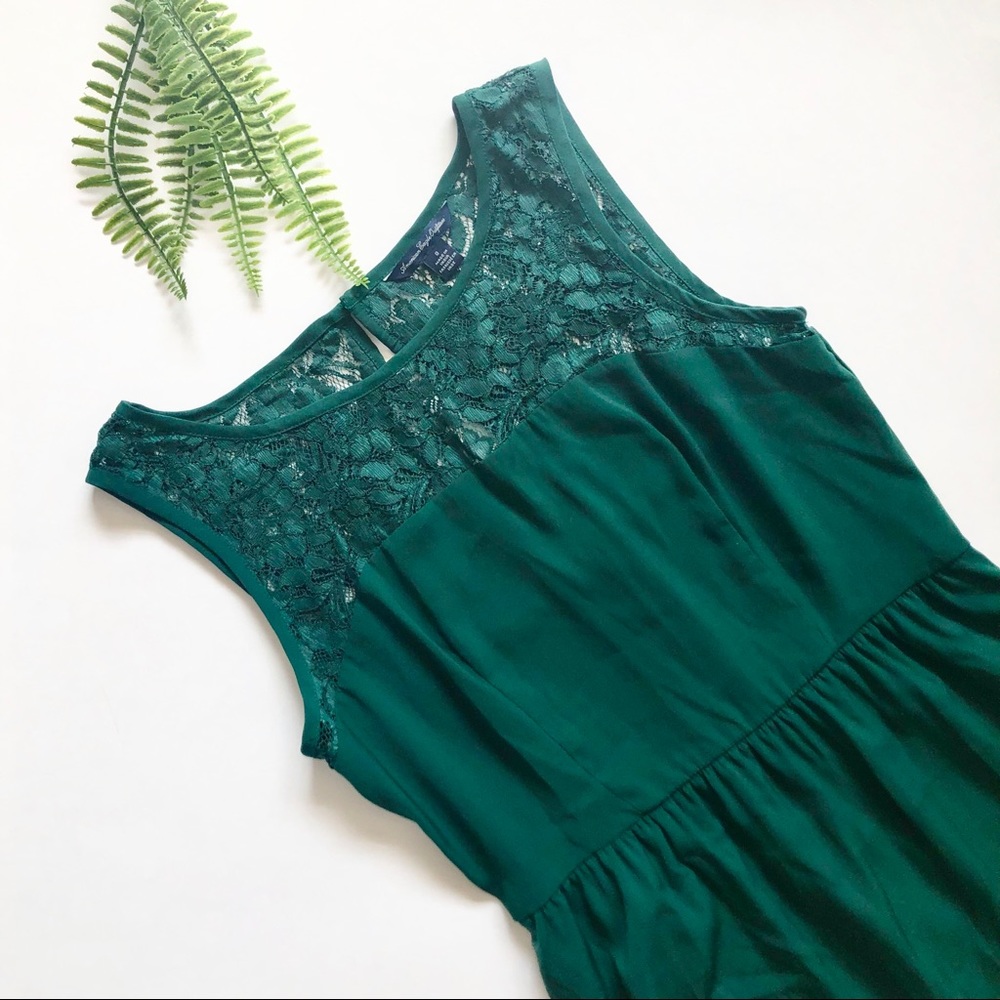 American Eagle Emerald Green Dress